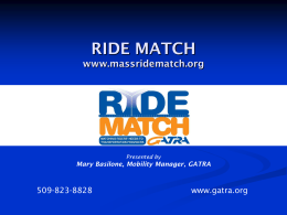 What is Ride Match?