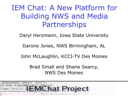 A New Platform for Building NWS and Media Partnerships