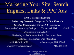 Marketing Your Site