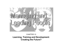 Managing and Leading People in High Performance