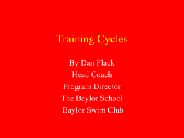 Training Cycles - NorCal Swim Shop