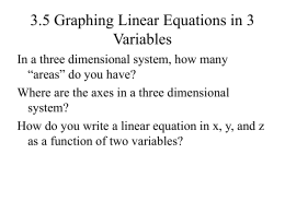 03.5 Graphing Linear Equations in 3 Variables - Winterrowd-math