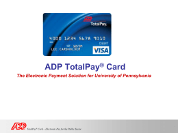 TotalPay Card - University of Pennsylvania