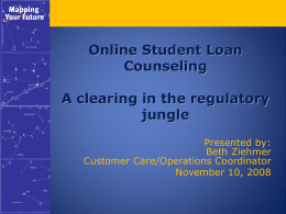 Online Student Loan Counseling