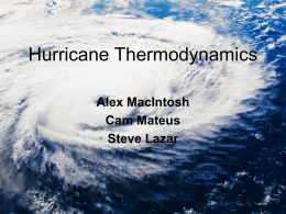 Hurricane Thermodynamics