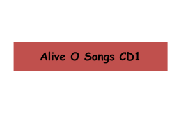 Alive O Songs CD2