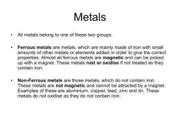 Metals - Design Technology