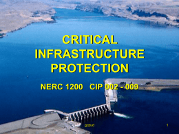 critical infrastructure protection nerc 1200 cip 002