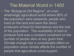 The Material World in 1400