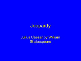 Jeopardy for Caesar