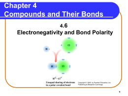 Electronegativity and Bond Polarily