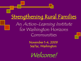 RuFES Intro - Horizons - Washington State University