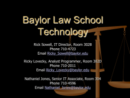 Baylor Law School Technology
