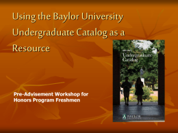 slideshow - Baylor University
