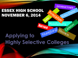 13 Selective Colleges ppt