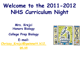 curriculum night 2010-2011