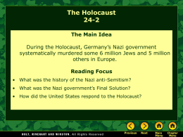 Lesson 24-2: The Holocaust
