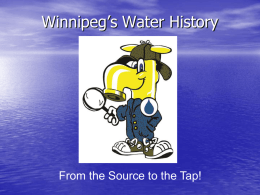 Winnipeg`s water history