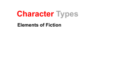 Character Types Lesson 2 PPT