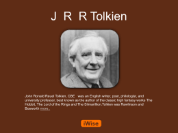 J R R Tolkien Powerpoint