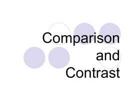 Compare and Contrast Review - OSH AP English 12 Literature and