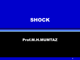 Bleeding and Shock - Dr. Mehdi Hasan Mumtaz