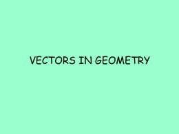 PPT Vectors in Geometry