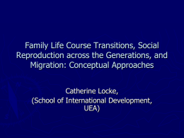 Neglected Linkages: Migration, (Social) Reproduction and Social