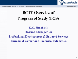 Marketing For Program of Study (POS)