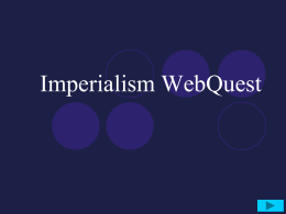 Imperialism WebQuest