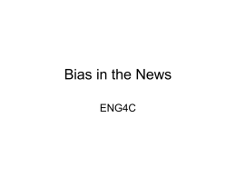 Bias in the News - hale-geo