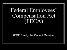 AFGE Firefighter Council Seminar
