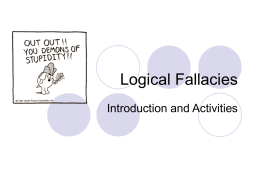 Logical Fallacies 2