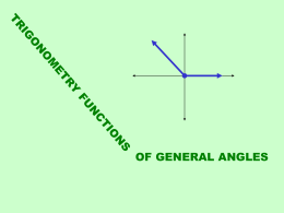 Trig Funct of Gen Angles