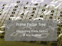 factor tree powerpoint