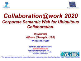 Presentation (Powerpoint) - The 5th International Semantic Web