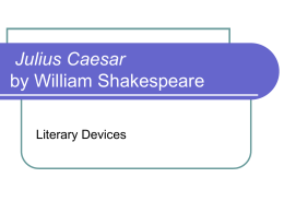 Julius Caesar Drama Terms