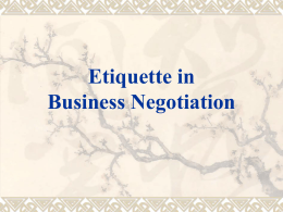 Business Meeting Etiquette