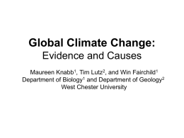 Global Climate Change - National Center for Case Study Teaching