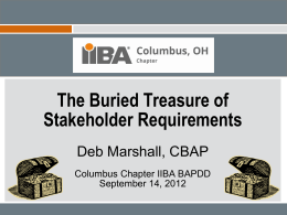 Presentation Title - IIBA® Columbus, Ohio Chapter