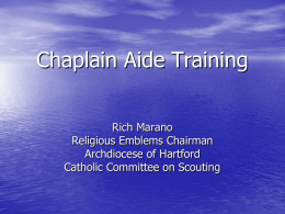 Chaplain Aide Training PP Presentation