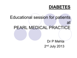 DIABETES - Pearl Medical Practice