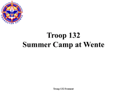Summer Camp - Troop 132, Fremont CA
