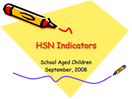 HSN Indicators - Branch-Hillsdale