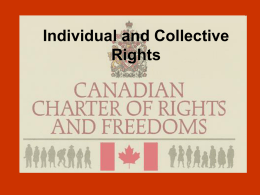 Individual and Collective Rights
