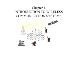 Chapter 1 INTRODUCTION TO WIRELESS COMMUNICATION