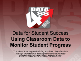 Unwrapping - Data for Student Success