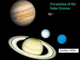 Formation of the Solar System - Sierra College Astronomy Home Page