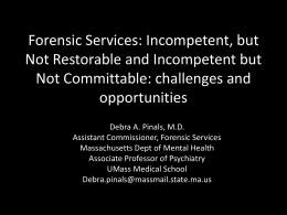 Forensic Services Pinals - National Association of State Mental