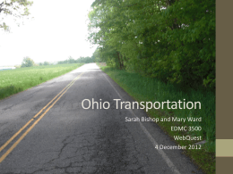 WebQuest Template - 4th Grade Ohio Transportation Resources